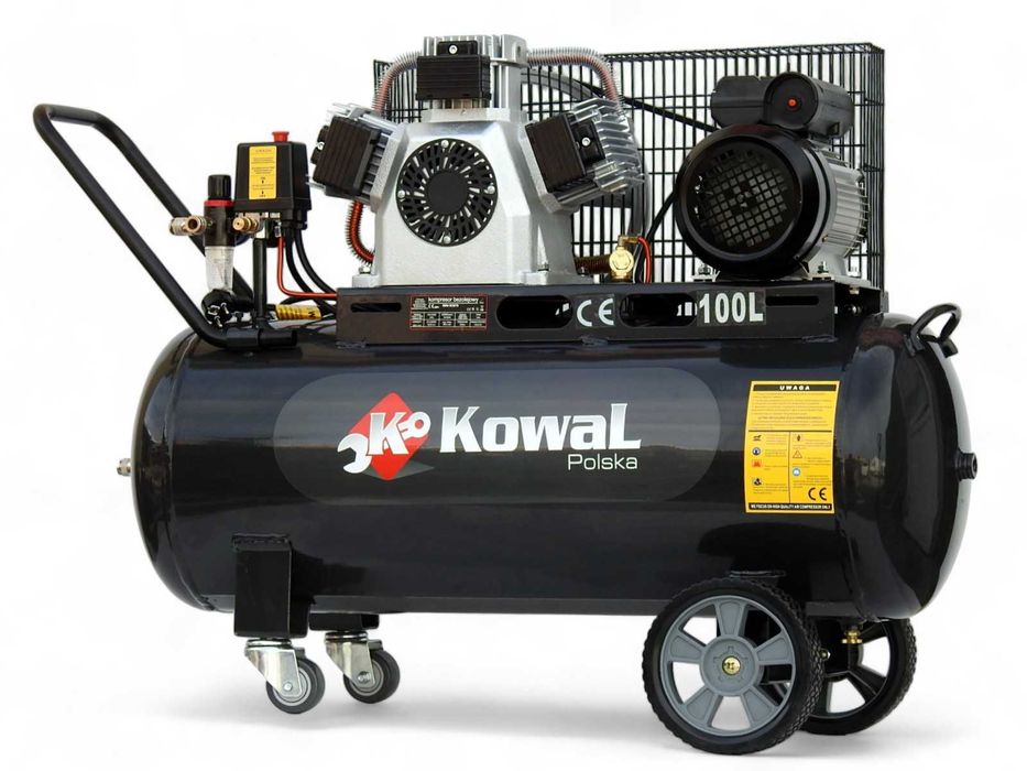 12Bar KOMPRESOR k34 bezolejowy tłokowy 100L sprężarka pompa powietrza