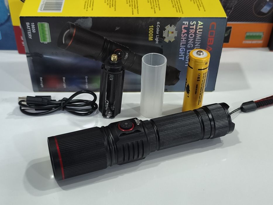 Lanterna Led COBA 20w 4 cores Luz