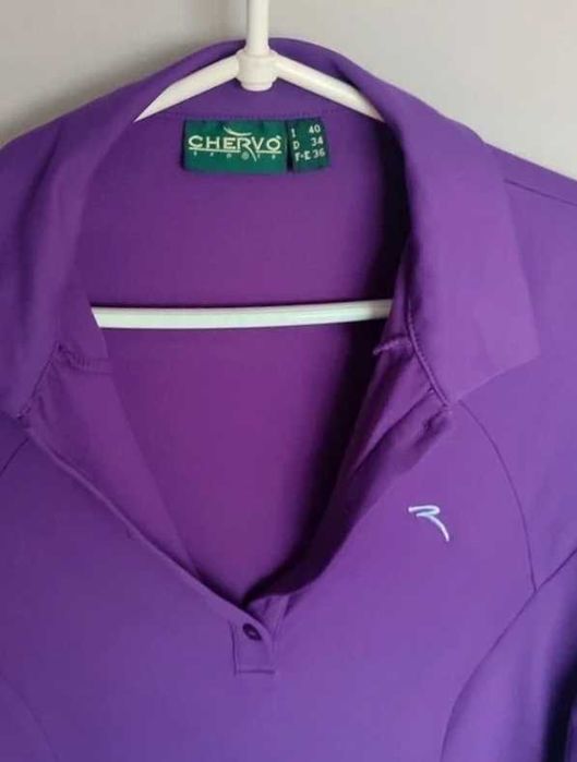 Fioletowa koszulka polo CHERVO