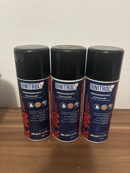 3x NOWY Oryginał DINITROL RC 900 400ml Konwerter Rdzy i Podkład Epoksydowy