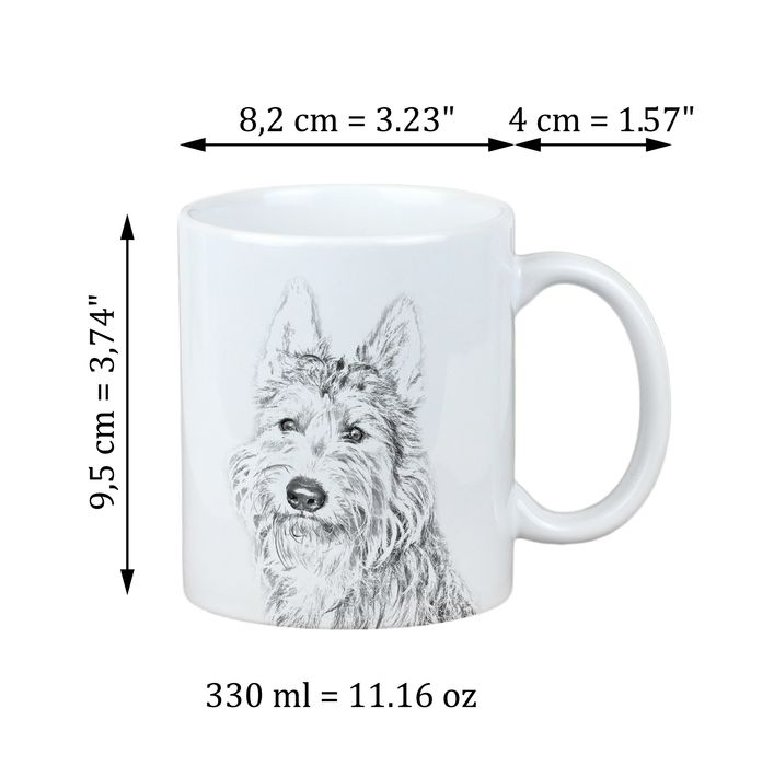 Owczarek pikardyjski kubek z psem good morning Art-Dog