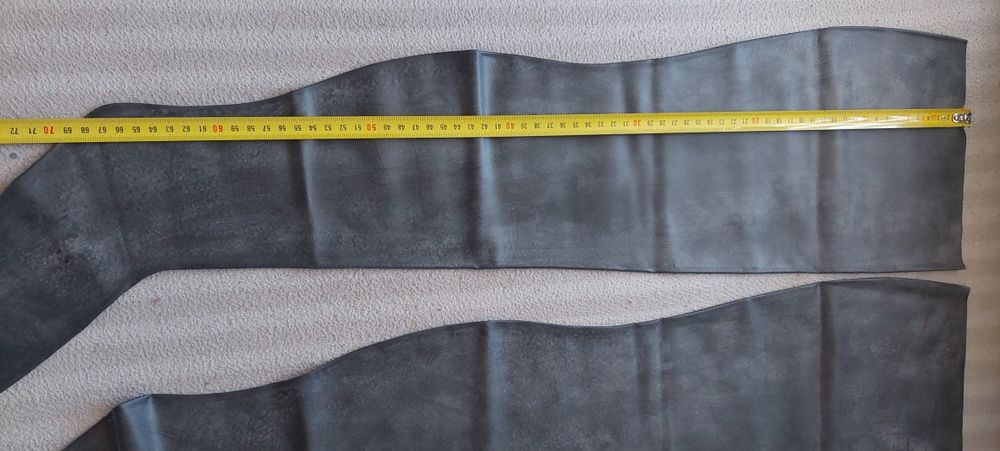 Czarne pończochy latex