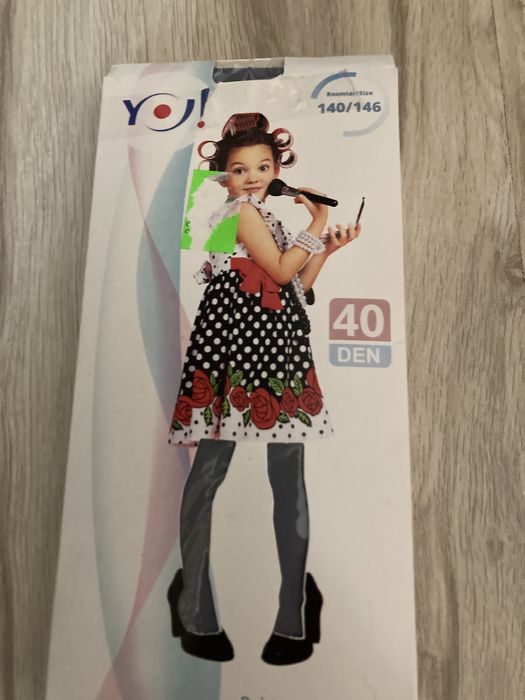Rajstopy dla dziewczynki nowe 140-146