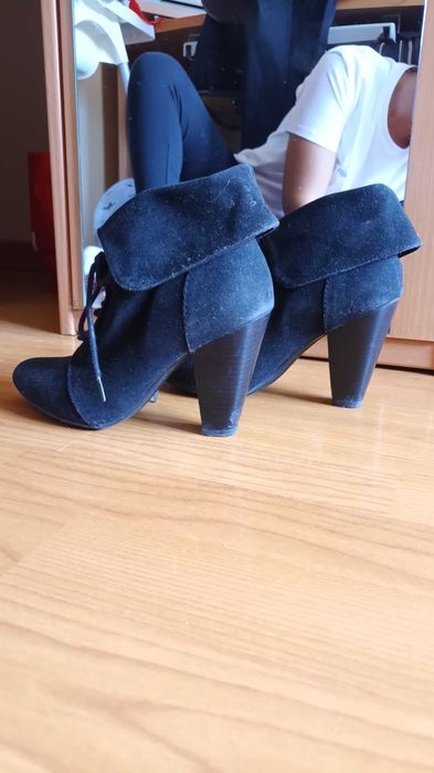 Botas pretas da zara