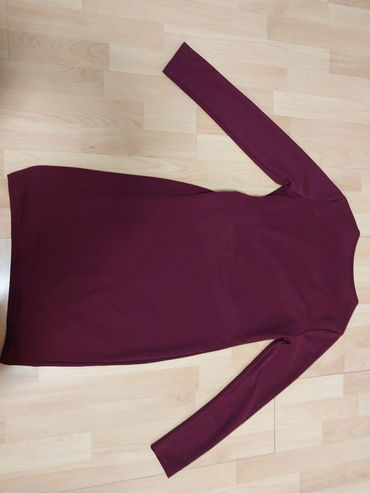 Piękna sukienka elegancka r 38 40 M L wyjsciowa bordo