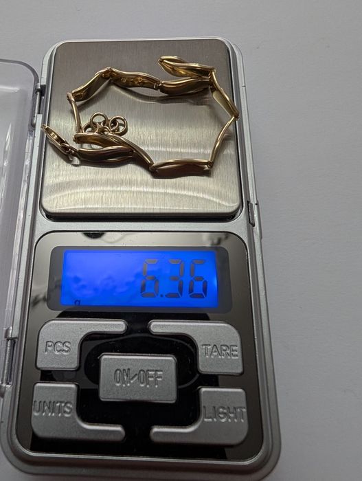 Złota bransoletka damska regulowana 585