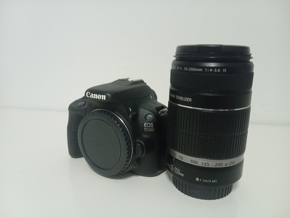 Canon 100D + Objetiva 55-250mm IS