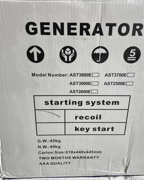 Продам бензиновый Генератор 3кв