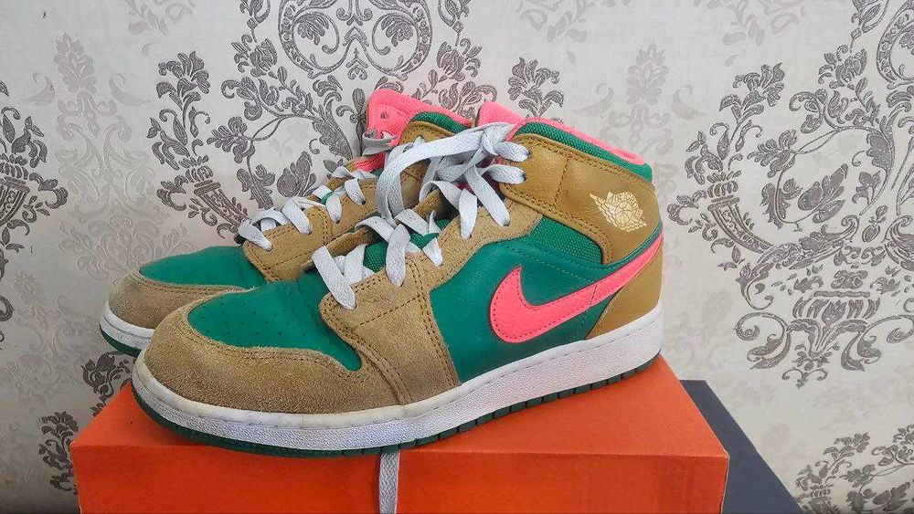ИДЕАЛ! Nike Air Jordan 1 Mid SE “Wheat Watermelon” DX4332-700