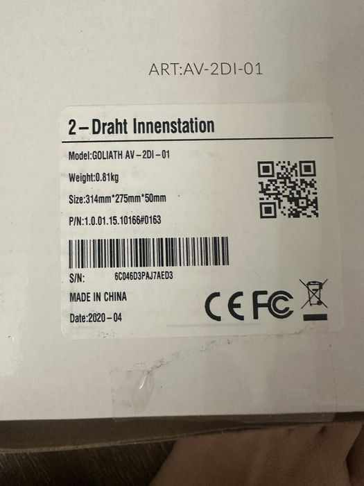 Goliath ip2 wideodomofon dwa monitory