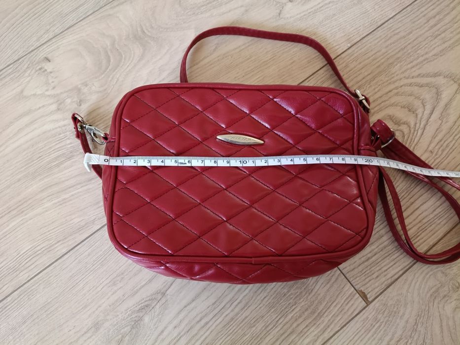 Torebka damska mała kolor bordowy