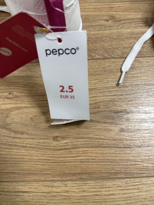 Білі хайтопи кросівки 22.5 см 35 розмір нові pepco