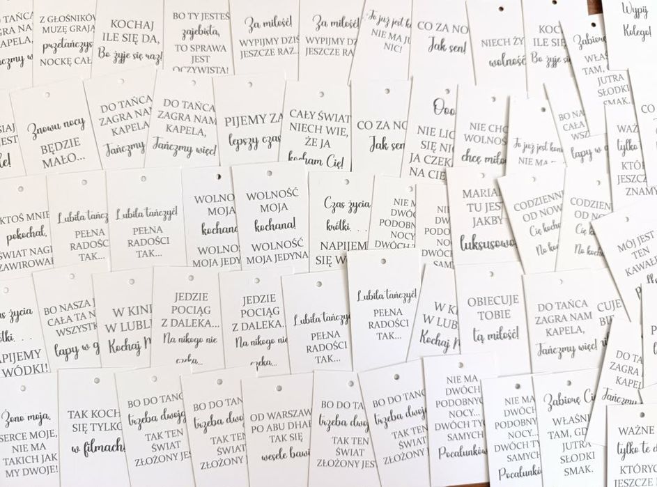 Zawieszki na alkohol 200 szt