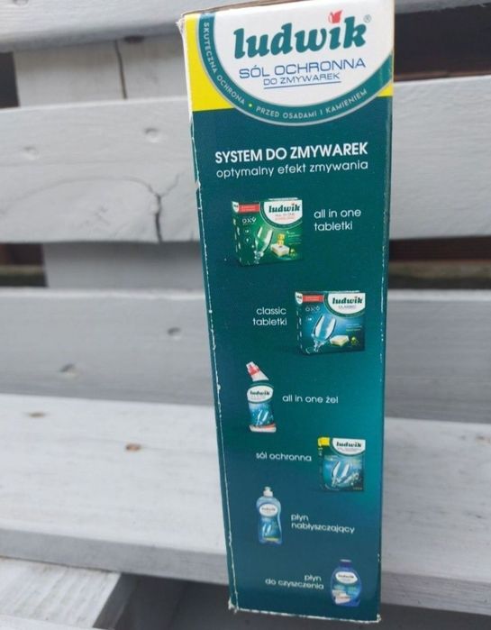 Tabletki do zmywarki i sól Ludwik