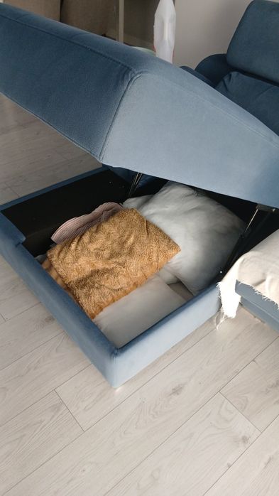 Couch with storage Sofa chez longe com arrumacao