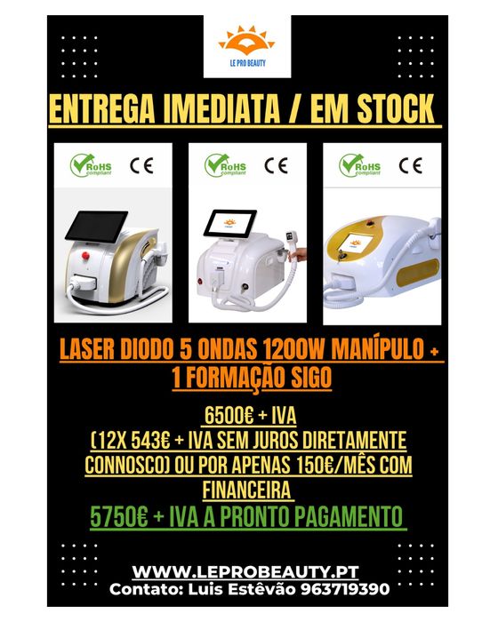 MEGA NOVIDADE Laser Diodo 5 Ondas +  garantia + Curso DGERT