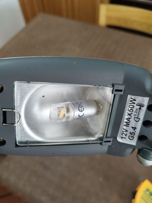 Candeeiro de secretária/mesa (articulado), 12V , 50W