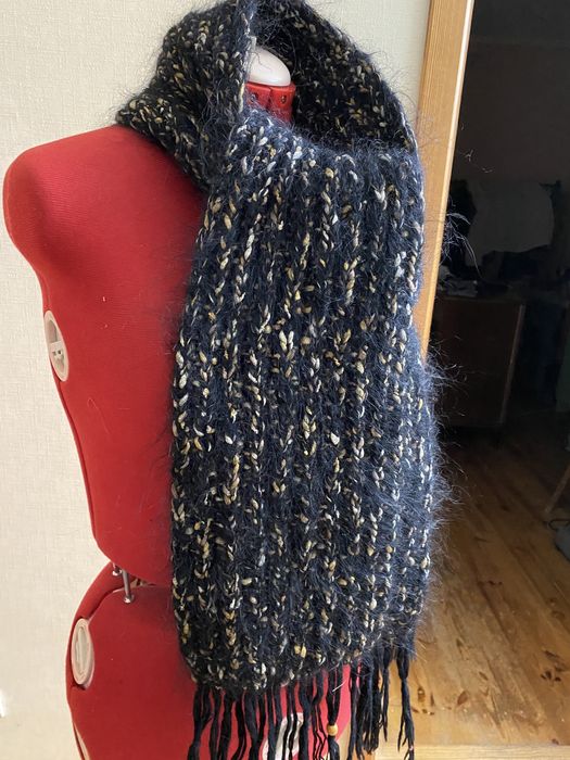 Тёплые длинные шарфы, мохер