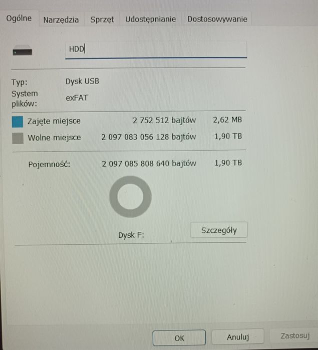 Dysk zewnętrzny 2 TB
