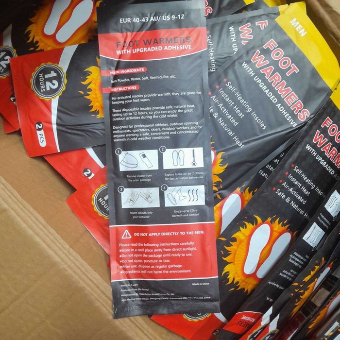 ХИТ! Термостельки самогревы грелки для ног 12 часов тепла, 5 упаковок