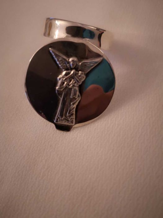 Caixa em prata com o anjo da guarda