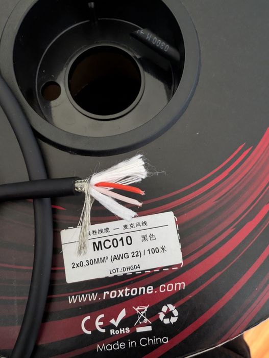 Мікрофонний кабель по метру Roxtone MC010