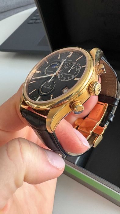 ZEGAREK CERTINA DS-8 Chrono Moonphase Precidrive –stan idealny,komplet