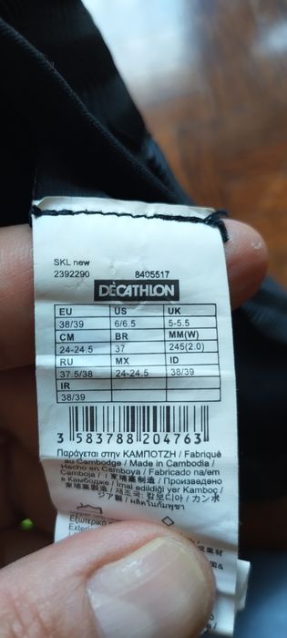 Calçado neoprene 1,5mm 38/39