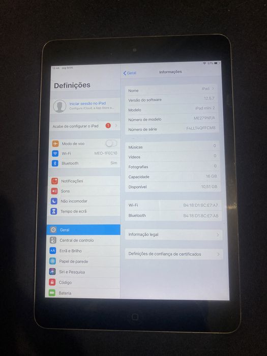 iPad mini 16g para pecas64585163730306121