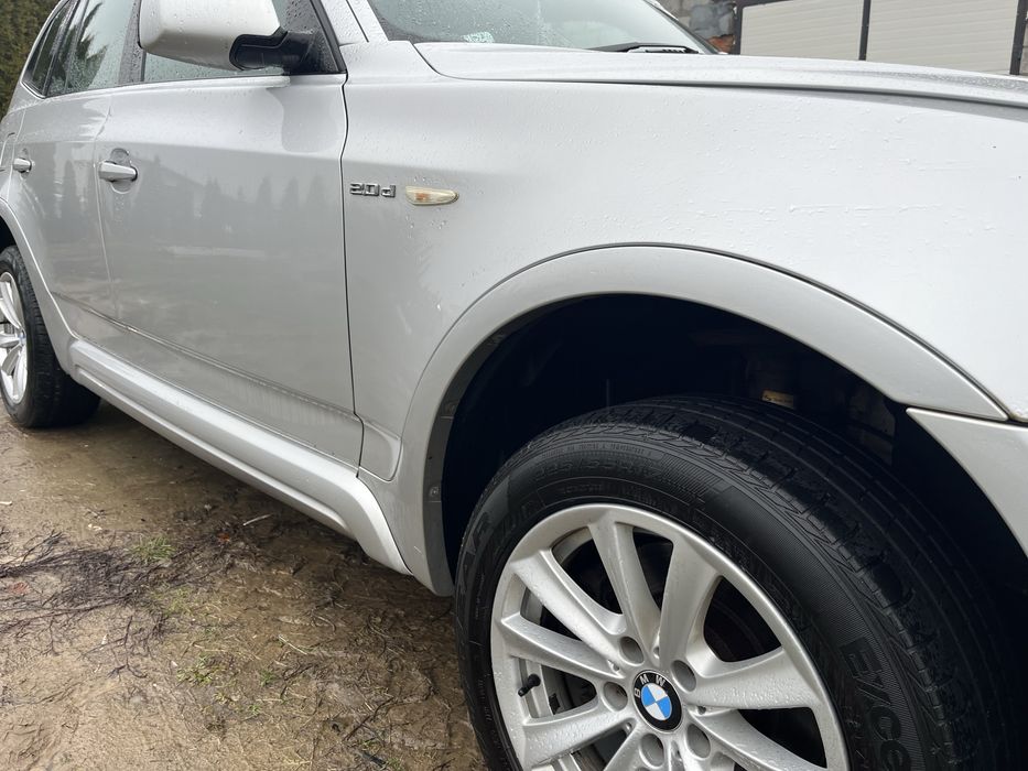Progi poszerzki listwy zewnetrzne bmw e83 x3 m pakiet titansilber kpl