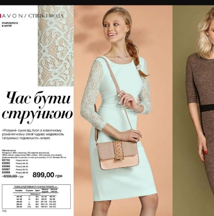 Сукня Avon бірюза