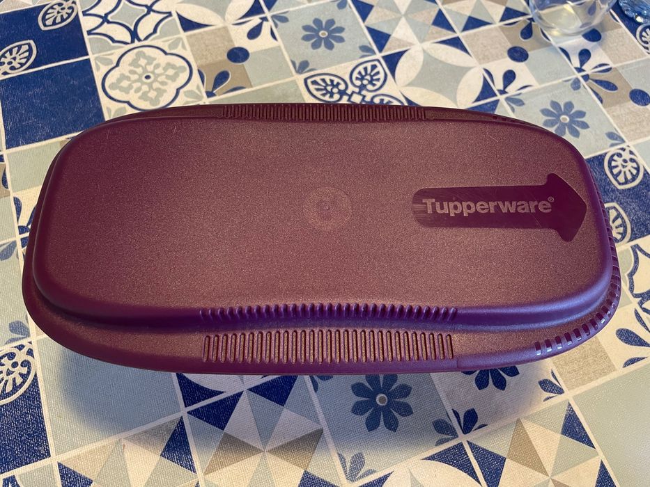 Micro esparguete tupperware