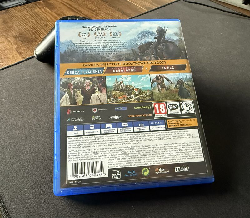 Wiedźmin 3 Edycja Gry Roku GOTY DLC PS4 PL