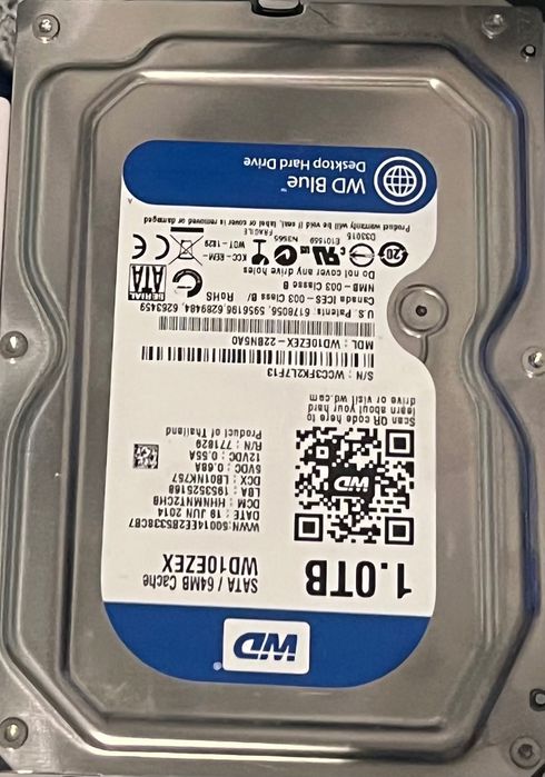 Dysk hdd wd blue 1t