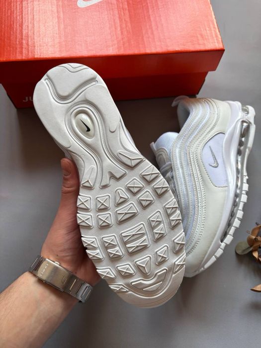 БЕЗ ПЕРЕДПЛАТ‼️38-45 Nike Air Max 97 White / vintage shox r4 dn