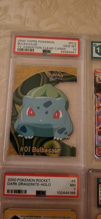 Cartas graduadas slabs psa 7, psa 10, graad 10, CGC 6