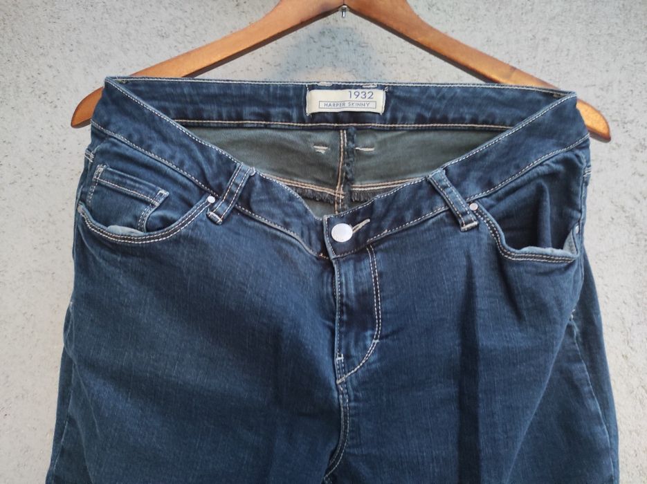 652. Spodnie jeansy South r. 12 r. 40 r. L pas 80-84cm