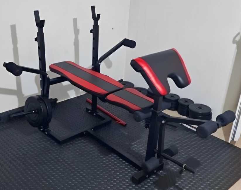 Лавка Скамья жима жиму штанги W-0020 з тягою стійками партою Лава