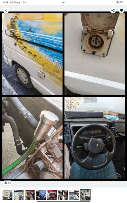 Autocaravana Renault trafic 2.1 gasóleo 1989