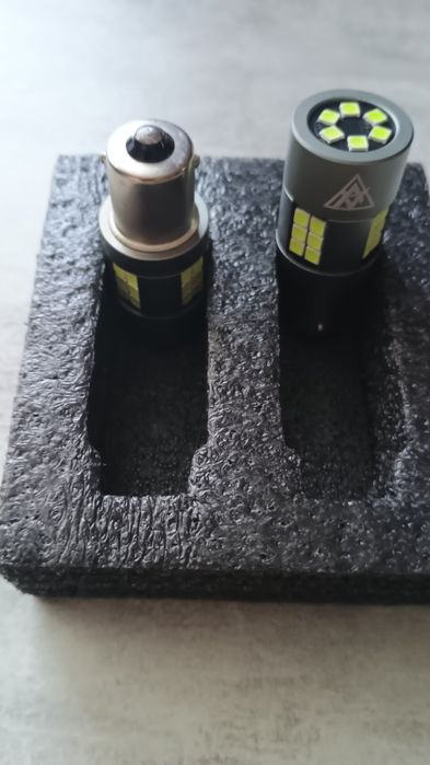 Світлодіодна лампа Avolt P21W 3030-30SMD Canbus зелений 12-24v  за 2шт