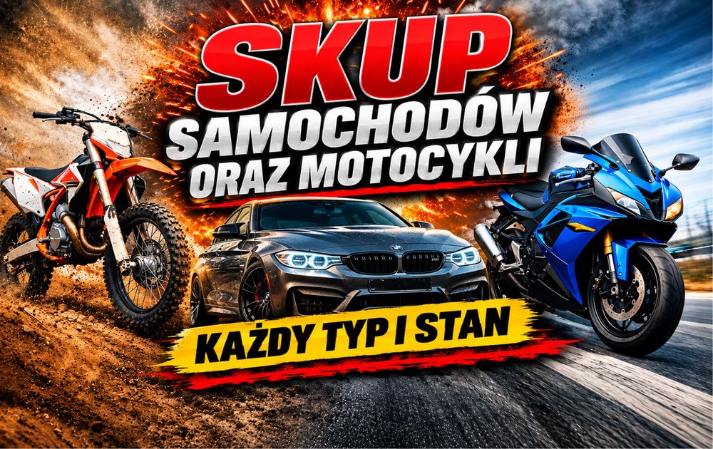 SKUP SAMOCHODÓW aut motocykli wadowice krakow skawina okolice
