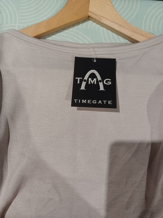 Krótki Top Bluzka crop top z długim rękawem