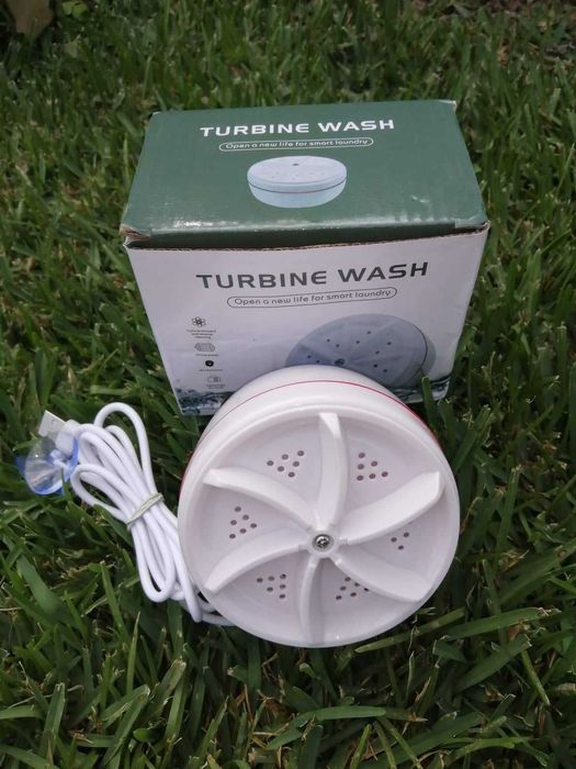 Mini máquina de lavar roupa portátil e rotativa ultra-sônica