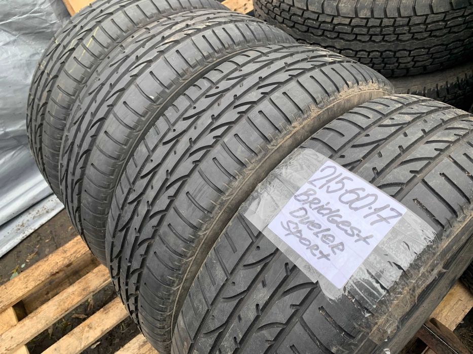 215-60-R17 BRIDGESTONE DUELER = 4 штуки летней резины GERMANY 2023