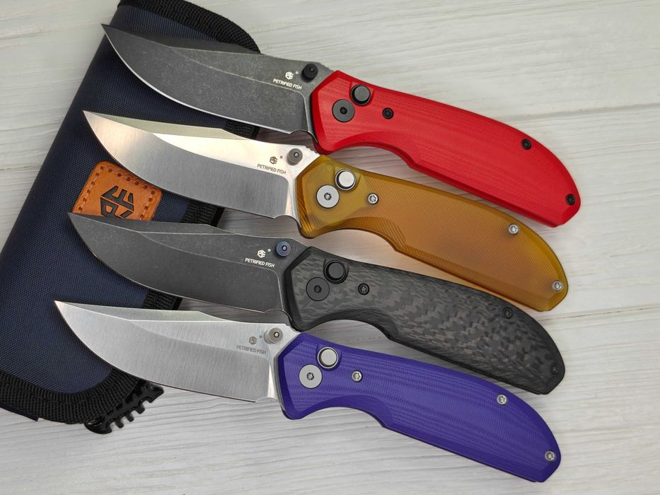 Складний ніж PETRIFIED FISH PFE19 Guppy сталь N690 (оригінал) EDC нож легкий на шорти чи кишеню преміум якість