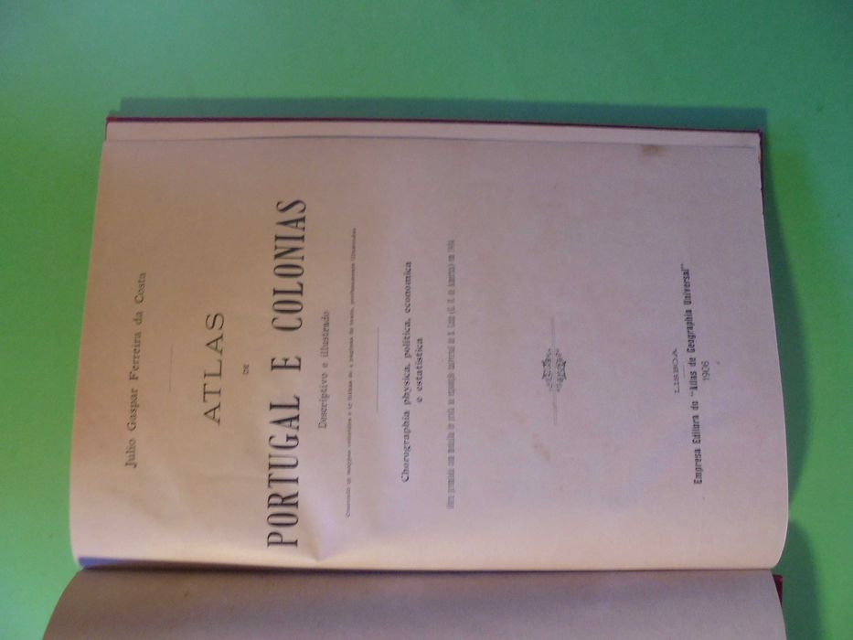 Costa (Júlio Gaspar ferreira da);Atlas Portugal e Colónias-1906