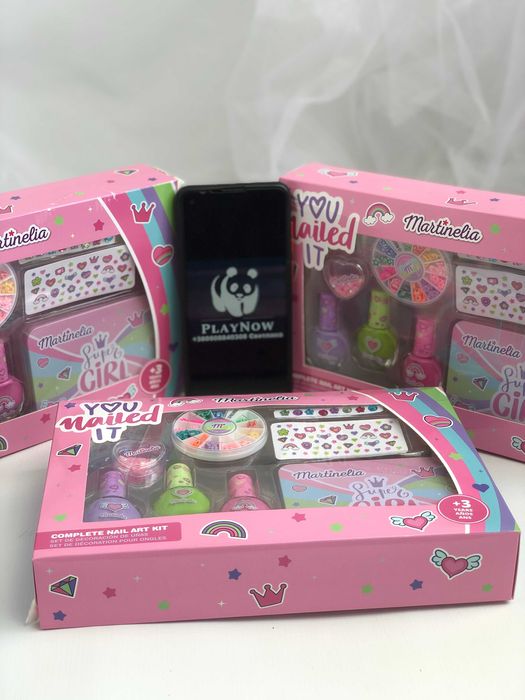 Распродажа‼️Набор для маникюра Martinelia Супер девушка Детский лак *