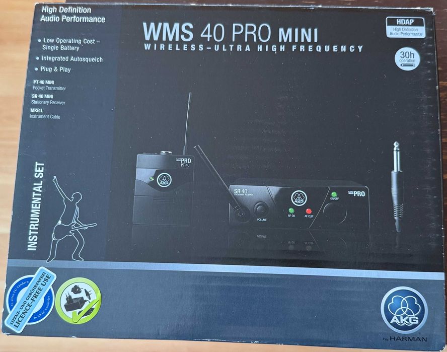 AKG WMS 40PRO mini - guitar system wireless