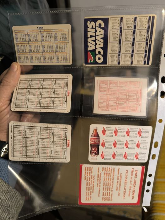 Calendários antigos raros 25 ABRIL, PSD, Coca Cola, Benfica, etc