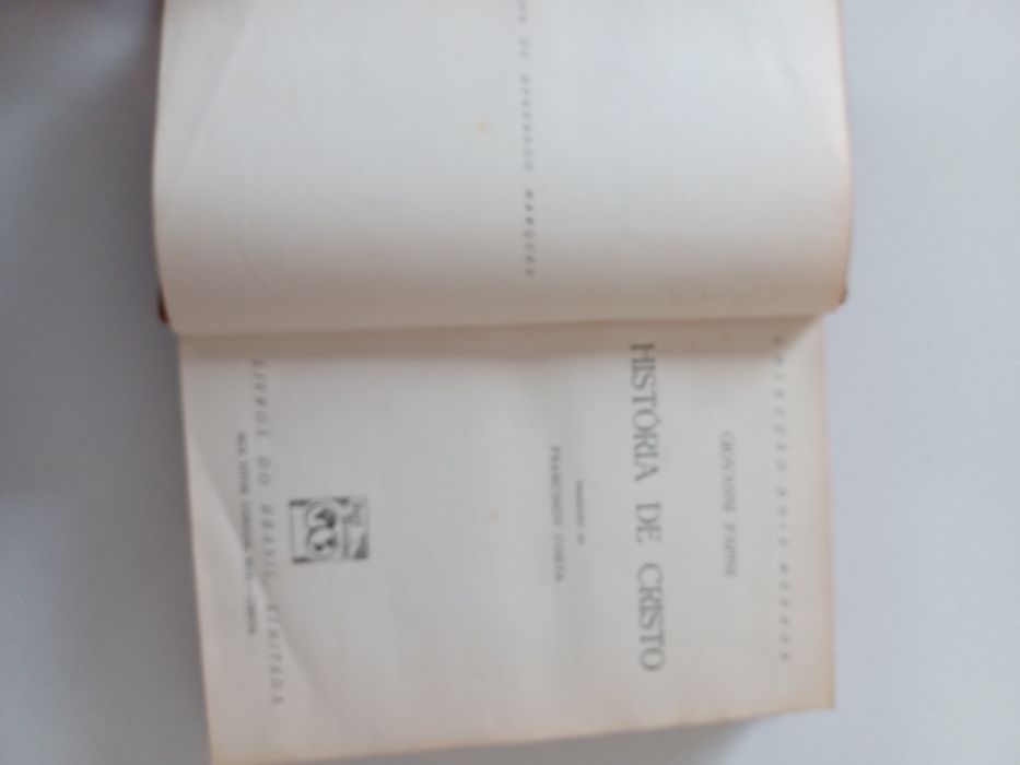 Livro antigo História de Cristo de Giovanni Papini